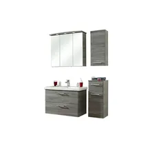 Möbel Kraft Badmöbel-Set PELIPAL 5-tlg. Grau