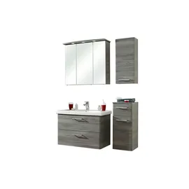 Möbel Kraft Badmöbel-Set PELIPAL 5-tlg. Grau