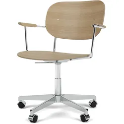 Audo - Co Task Chair mit Armlehnen, Eiche