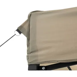 vidaXL Partyzelt Faltbar Pop-Up Taupe 410x279x315 cm