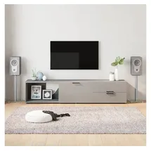 vidaXL Lautsprecher-Ständer 2 Stk. Silbern Hartglas 1 Säule