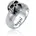 KUZZOI Ring Totenkopf 925Er