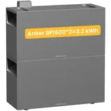 Anker SOLIX BP1600 Erweiterungsakkux2, 3200Wh, LifePo4 Akkus, 6.