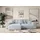 altdecor Ecksofa Cord mit Schlaffunktion 2-Sitzer Grau