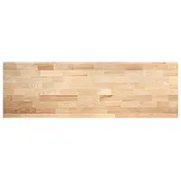 VidaXL Küchenarbeitsplatte 200x63,5x2,7 cm Massivholz Eiche Rechteckig