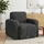 vidaXL Sessel Dunkelgrau Cord 72 x 71 x 70 cm Grau mit Rollen