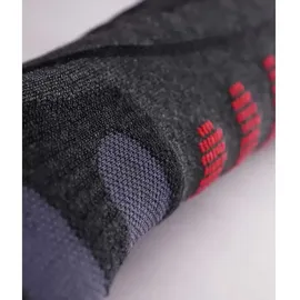 Lenz Heat Sock 5.1 Heizsocken Anthrazit/Rot 39-41