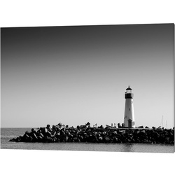 ANY IMAGE Kunstdruck »Leuchtturm Santa Cruz«, mehrfarbig, Alu-Dibond - bunt
