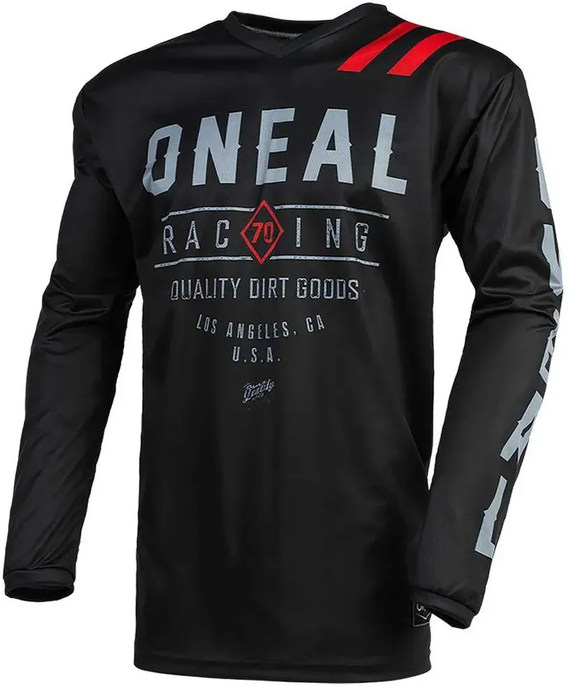 Oneal Element Dirt Langarm-trikot - Black / Grey - S