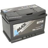 Starterbatterie 4MAX Autobatterie 12V 70Ah 700A Start&Stop EFB