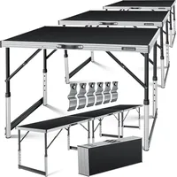 Kesser Multifunktionstisch Profi 100 x 60 cm 30 kg Schwarz
