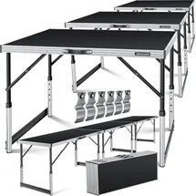 Kesser Multifunktionstisch Profi 100 x 60 cm 30 kg Schwarz
