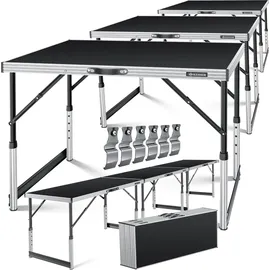 Kesser Multifunktionstisch Profi 100 x 60 cm 30 kg Schwarz