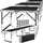 Kesser Multifunktionstisch Profi 100 x 60 cm 30 kg Schwarz
