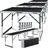 Kesser Multifunktionstisch Profi 100 x 60 cm 30 kg Schwarz