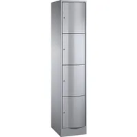 C+P Schließfachschrank Stahl 1950x396x540mm Weißaluminium