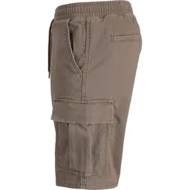 JACK & JONES "JPSTCOLE DYLAN CARGO SHORTS MID", Herren, Gr. S, N-Gr, falcon, Web, Obermaterial: 98% Baumwolle, 2% Elasthan, unifarben, relaxed fit knöchellang, Hosen Cargohose