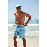 H.I.S. Badeshorts Karo Blau S