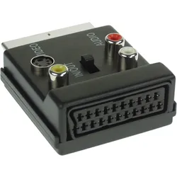 InLine S-VHS/Scart Adapter - Scart Stecker/Buchse an 3x Cinch / 1x S-VHS Buchse