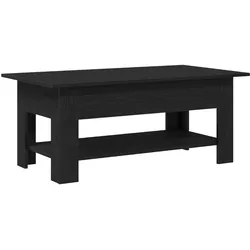 vidaXL Couchtisch Schwarz Eiche 102x55x42 cm Ingenieure Holz