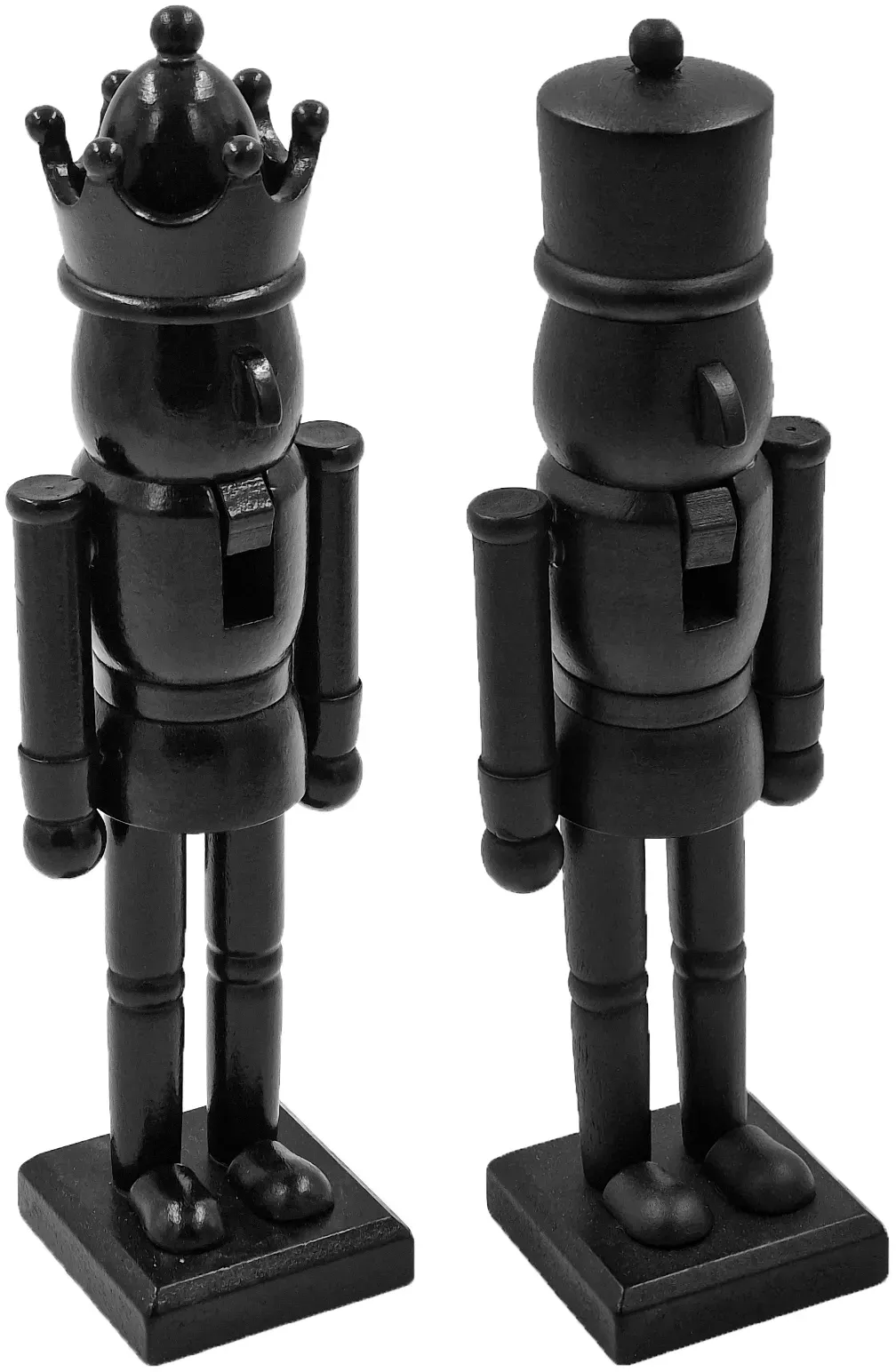 Nussknacker Figur Schwarz aus Holz - 25cm Weihnachtsdeko Dekoration Weihnachten