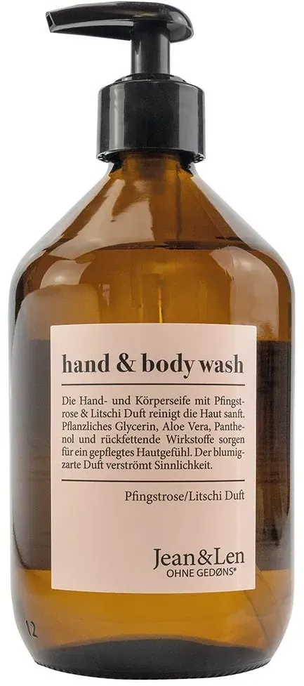 Jean & Len Hand & Body Wash Pfingstrose/Litschi 500 ml