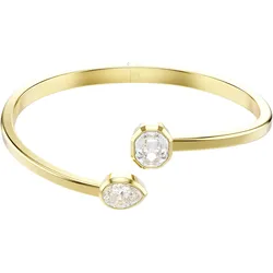 Armspange SWAROVSKI "Schmuck Geschenk Imber Armreif" Gr. S, gold (gelbgoldfarben, kristallweiß, kristallweiß), Armbänder, Damen, S, Metall, mit Swarovski Kristall