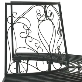 vidaXL Baumbank 160 x 80 x 89 cm Schwarz