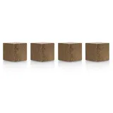 Magnetoplan Magnet Cube (L x B x H) 20 x 20 x 20mm Walnuss 4 St. 1665351