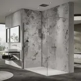 HÜPPE EasyStyle Wandverkleidung 150 x 255 cm, 2 Stück, Wandverkleidungen, grey Luxury Marble