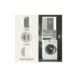 xonox.home Waschmaschinenschrank Scout 63 x 191 x 24 cm Weiß