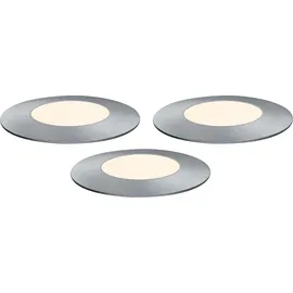 Paulmann Außenleuchte Aluminium 23,1 cm 3er-Ergänzungsset IP65 Silber