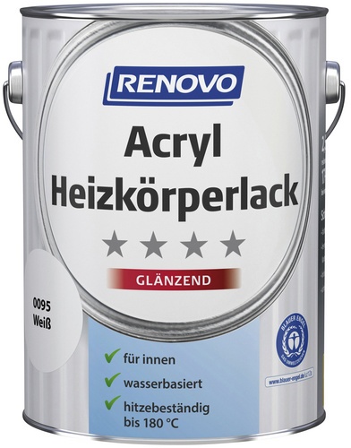 RENOVO Acryl Heizkörperlack glänzend, weiß - weiss