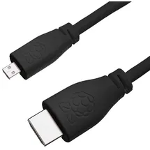 Raspberry Pi Micro HDMI Kabel, schwarz, 1,0m