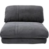 miliboo Schlafsessel aus Cord in Dunkelgrau 1-Sitzer SPENCER