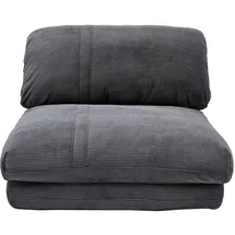 miliboo Schlafsessel aus Cord in Dunkelgrau 1-Sitzer SPENCER