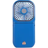 Wiederaufladbarer, Faltbarer Nackenventilator Mit Usb-anschluss, 3 Geschwindigkeitsstufen, Mini-reiseventilator Für Wanderungen Und Picknicks, Blau.