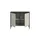 xonox Kommode Tron 92 x 83 x 38 cm Kaschmirgrau Nachbildung / Schwarz