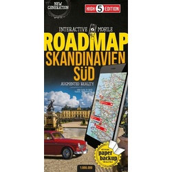 Straßenkarte Skandinavien Süd