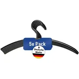 Maul 5er-set Schwarze Kunststoffkleiderbügel