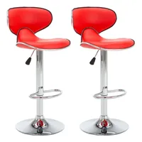 VidaXL Barhocker 2 Stk. Rot Kunstleder vidaXL