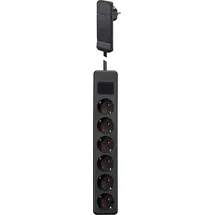 Gebro Steckdosenleiste 1,5 m Schwarz 6 St.