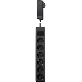 Gebro Steckdosenleiste 1,5 m Schwarz 6 St.