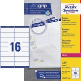 Avery Zweckform 1.600 AVERY Zweckform Etiketten weiß 99,1 x 33,9 mm