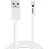 Sandberg USB-A auf Lightning 1 m Weiß