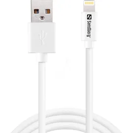 Sandberg USB-A auf Lightning 1 m Weiß