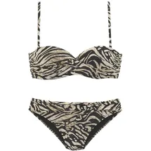 Bruno Banani Bügel-Bandeau-Bikini Damen Braun 38 Cup D
