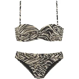 Bruno Banani Bügel-Bandeau-Bikini Damen Braun 38 Cup D