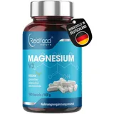 Magnesium V3 Kapseln • 180 Kapseln (6 Monatsvorrat) 300mg elementares Magnesium vegan • Magnesium-Carbonat + Magnesium-Citrat + Magnesium • Oxid-Beste Bioverfügbarkeit ohne Magnesiumstearat