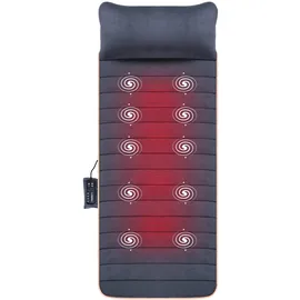 Snailax Massagematte mit Wärmefunktion, Massageauflage Heizkissen mit Wärme, 10 Vibrationsmotoren und 4 Therapieheizkissen, Elektrische Ganzkörpermassagegerät mit umschaltbarer Wärmefunktion